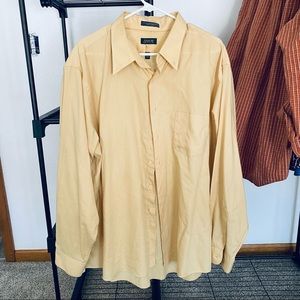 Arrow yellow button down dress shirt